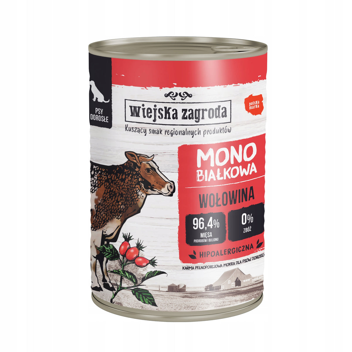 Wiejska Zagroda Wet dog food Monoprotein MIX OF FLAVORS 12x 400g Manufacturer code WIEJSKA ZAGRODA MONO PROTEIN MIX SMAKÓW
