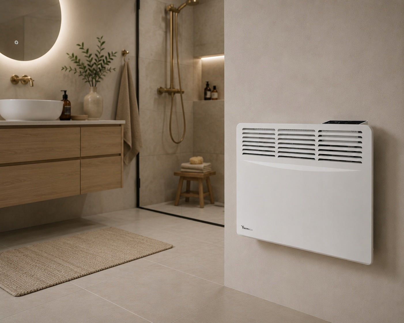 Wifi Electric Heater Energy Efficient Convector Portable 1000W EKO Packaging status original