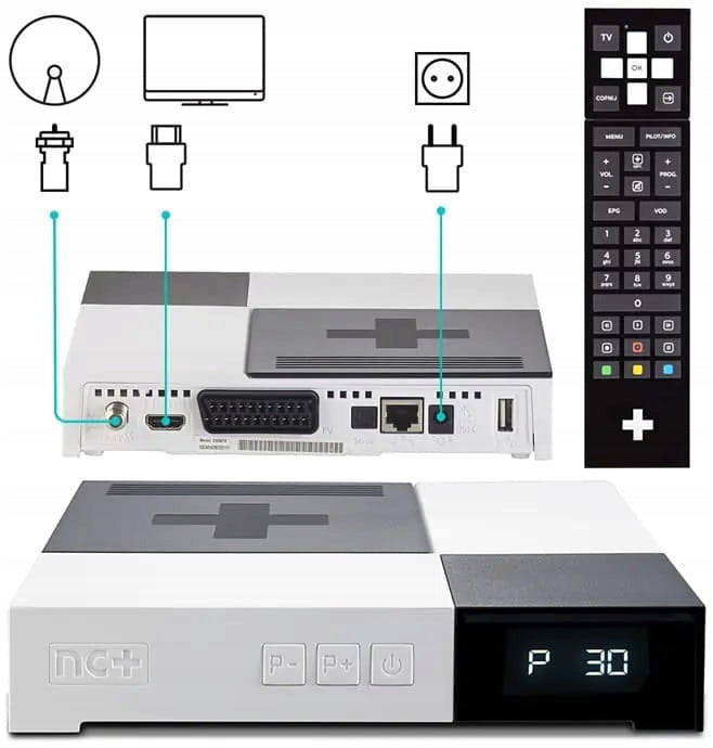 WifiBox+ NC+ decoder for card WITHOUT CONTRACT Extra+ with Canal+ for 1 month Packaging status original