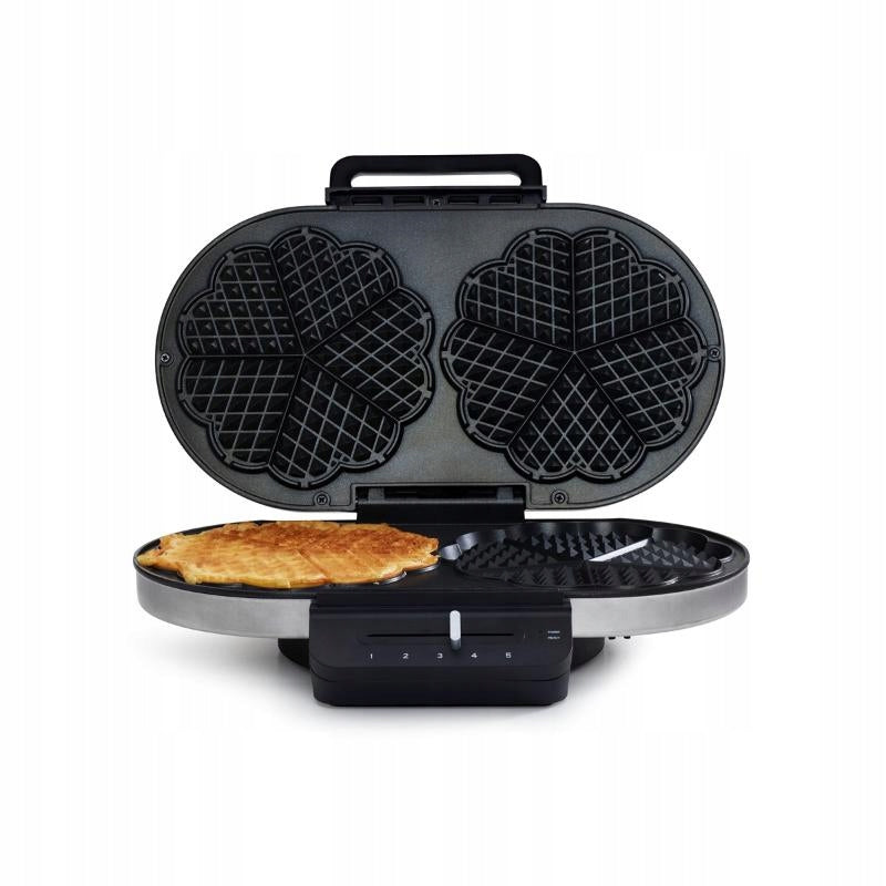 Wilfa Waffle Iron DWA-517S 1200W Brushed Stainless Steel 2Waffles 10 Hearts