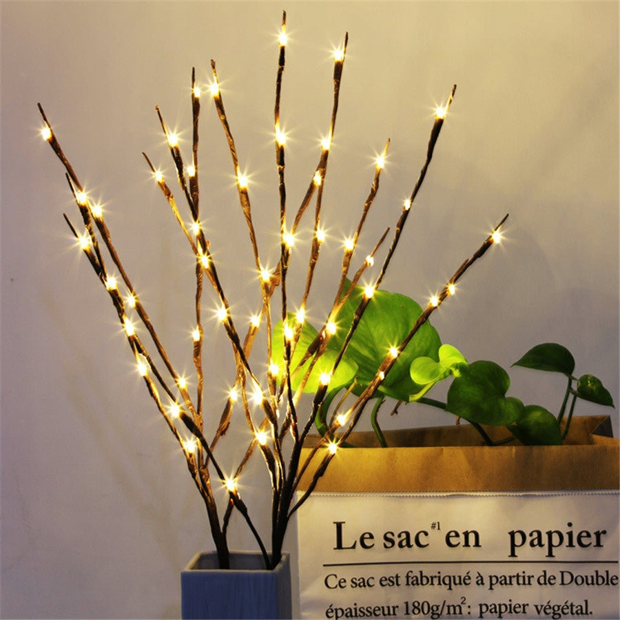 Willow Branches Christmas Decorative Tree 20 LED Glowing Number of lights 11 - 20