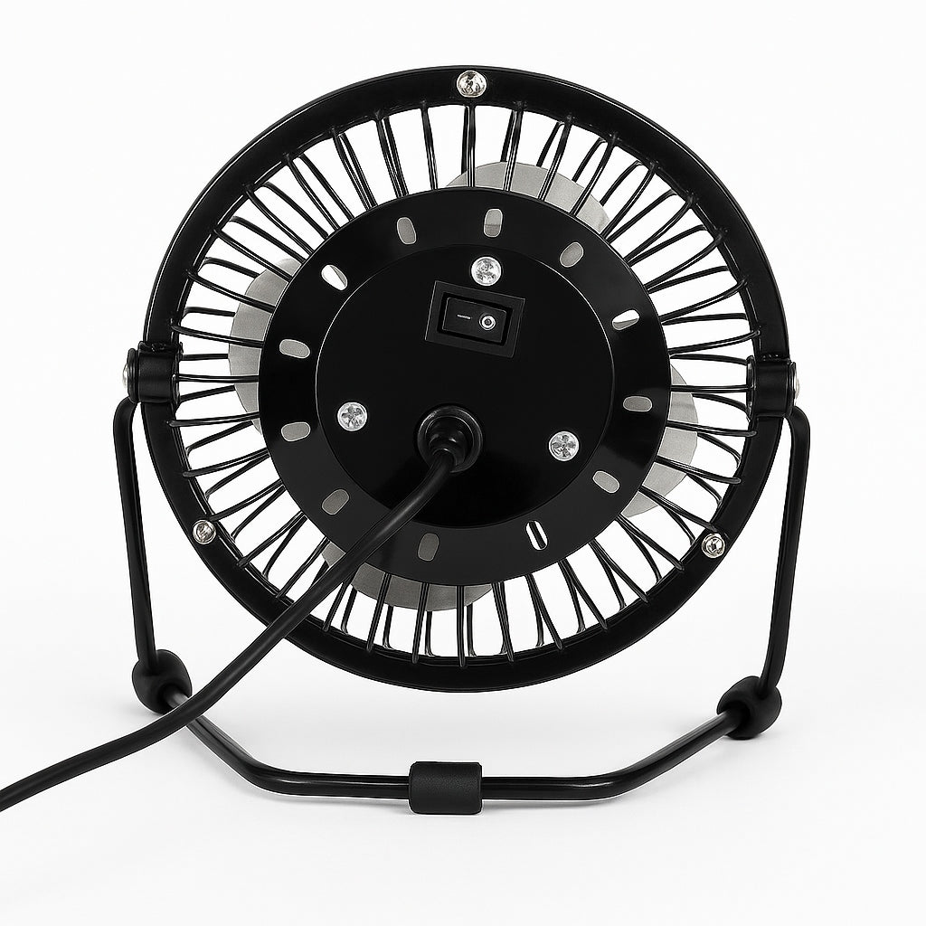Windmill Desk Fan Mini USB Metal Non-Slip Feet Sturdy Manufacturer code DC001