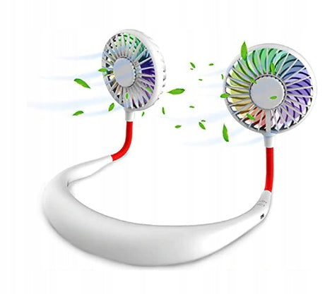 Windmill Hanging Neck Fan - White