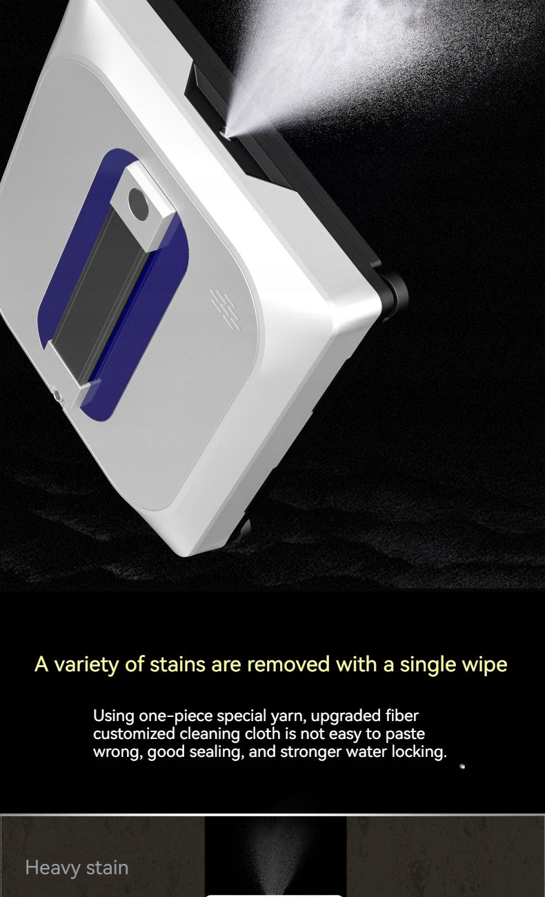 Window Cleaning Robot Spray Water Tuya APP Voice Speech Wireless operating time 40 min