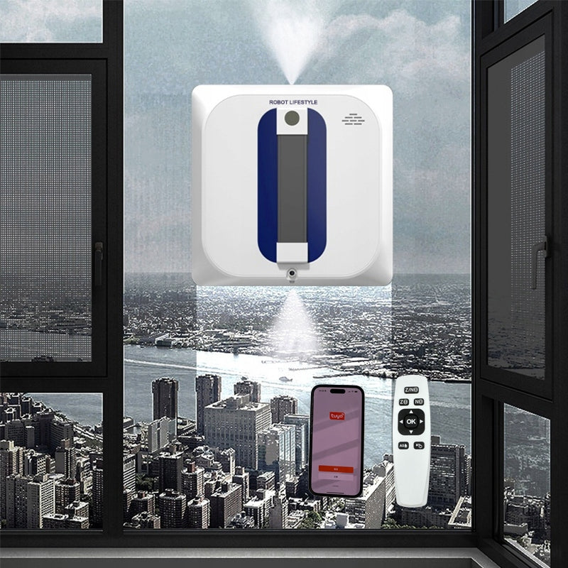 Window Cleaning Robot Spray Water Tuya APP Voice Speech