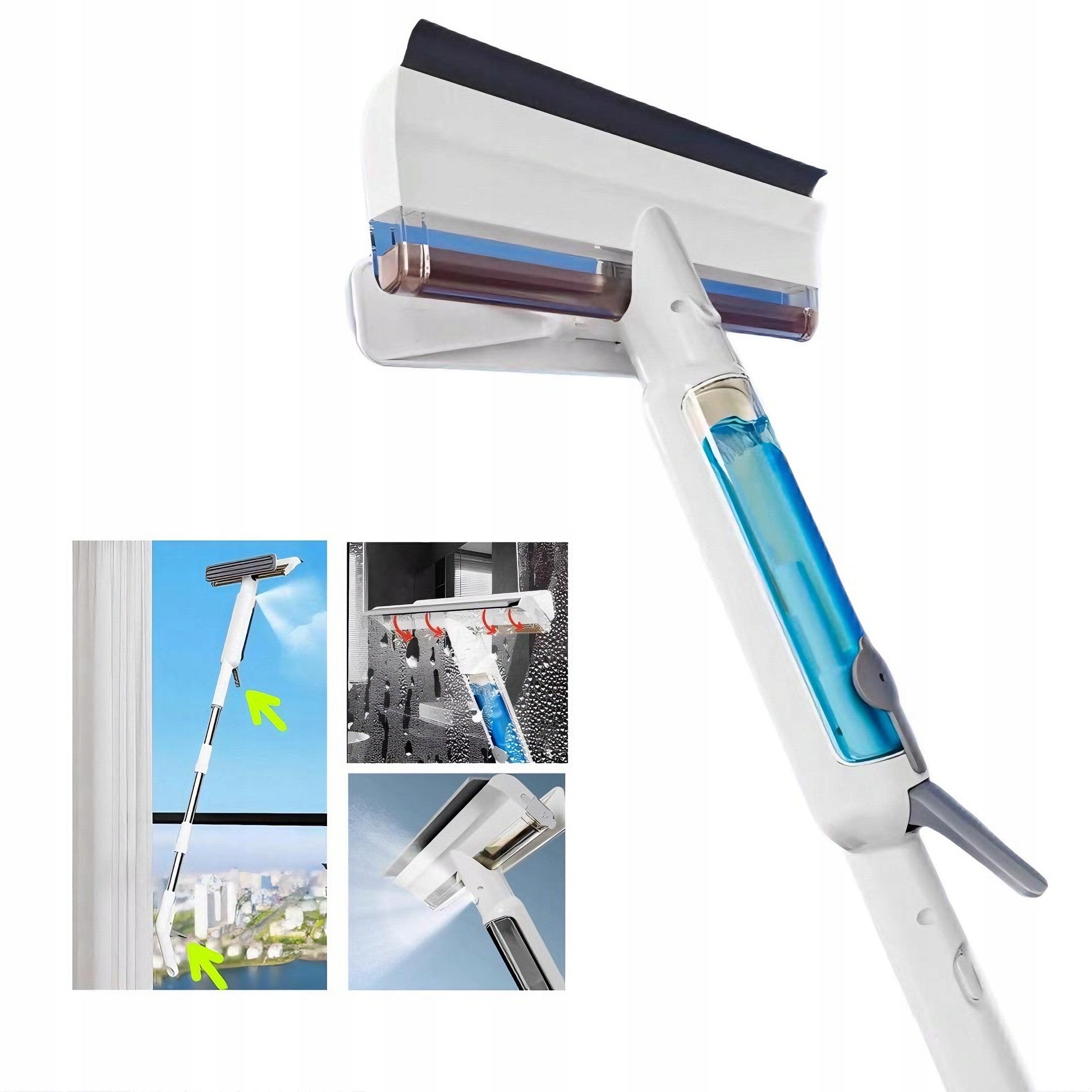 Window Washer with Sewage collection tank Spray function Extension rod149cm