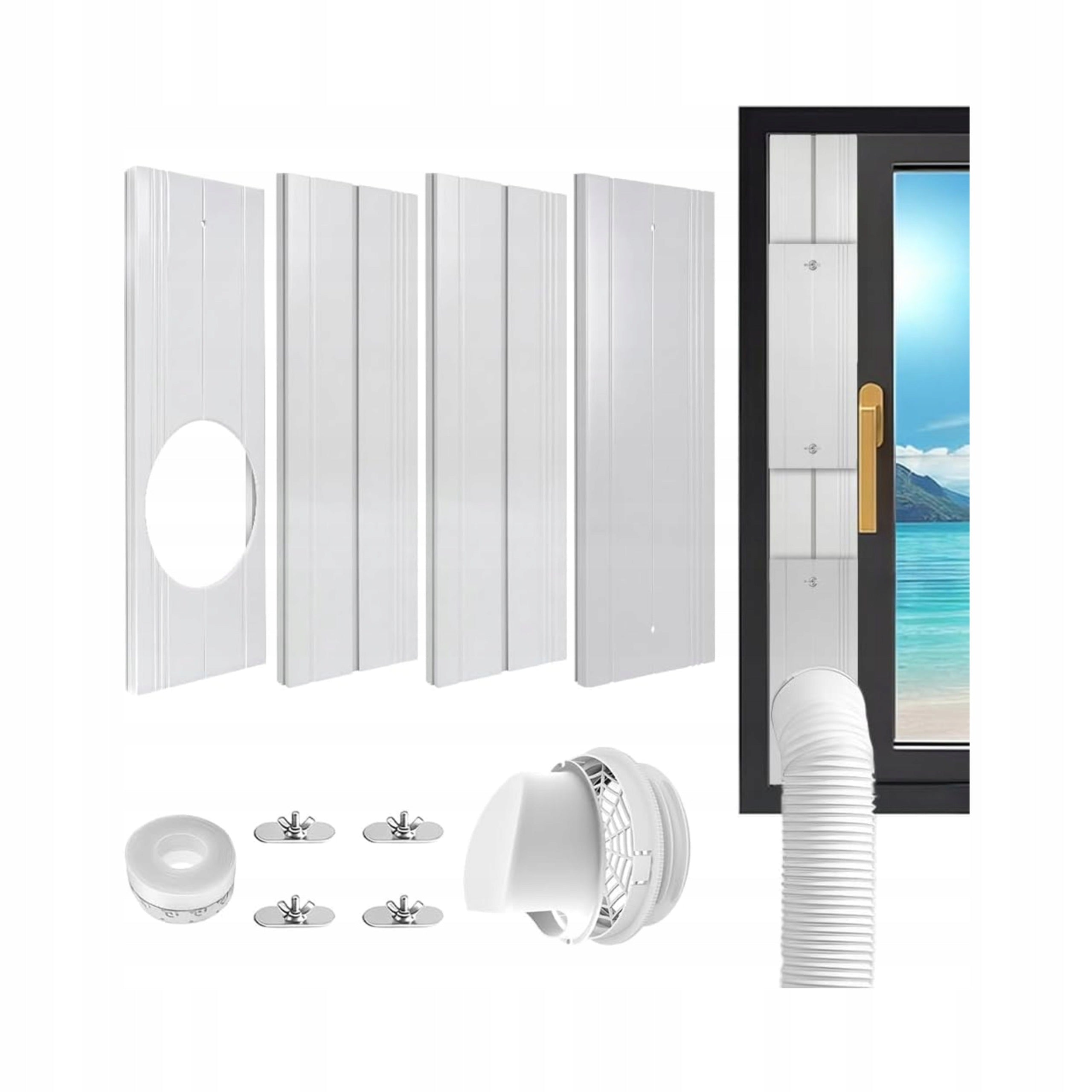 Window adapter for portable air conditioner 43-140cm whole set