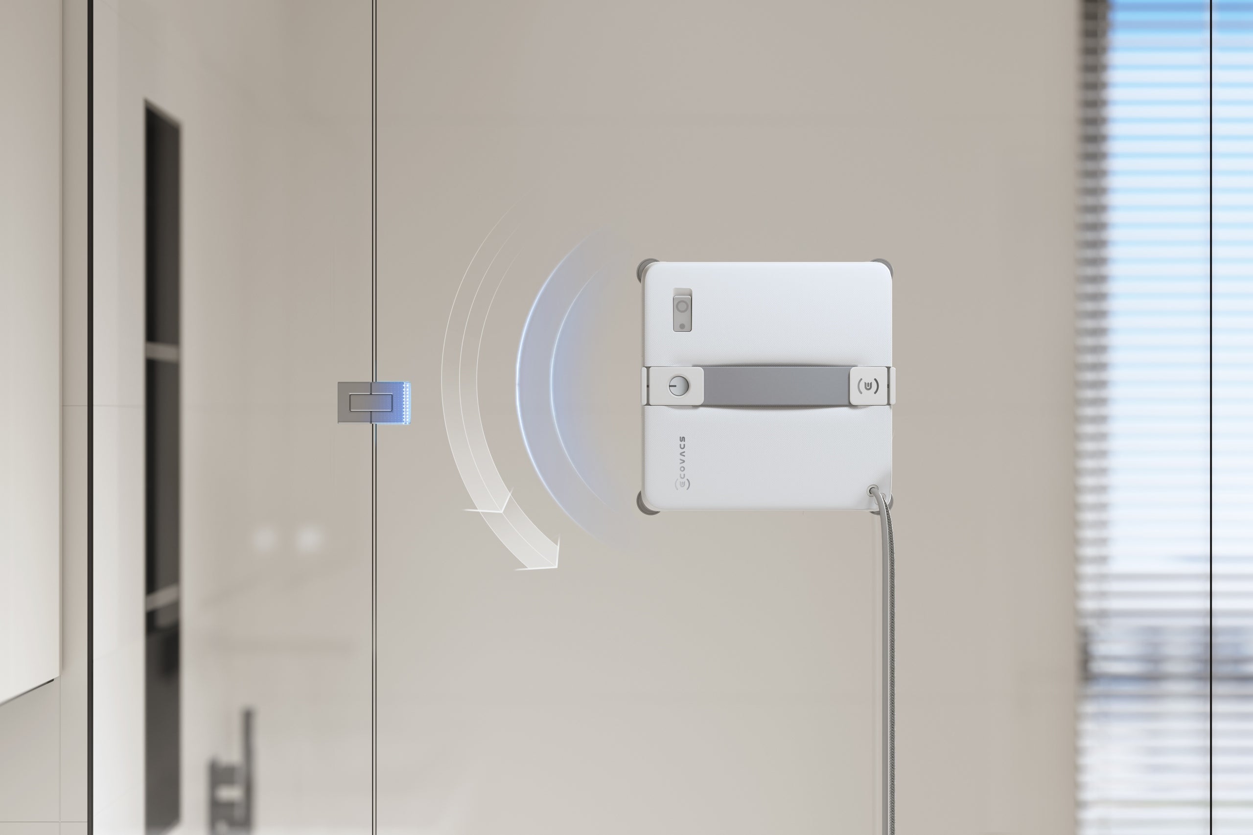 Window cleaning robot for windows Ecovacs Winbot Mini 2 white Manufacturer code 6970135039135