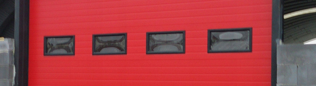 Window for sectional garage door Color black