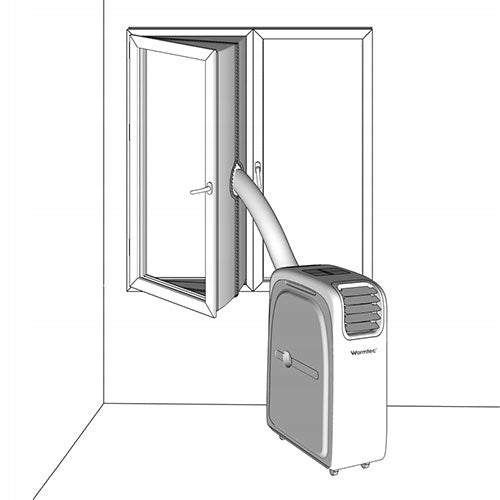 Window seal for AirStop 3m Warmtec portable window air conditioner Control manual