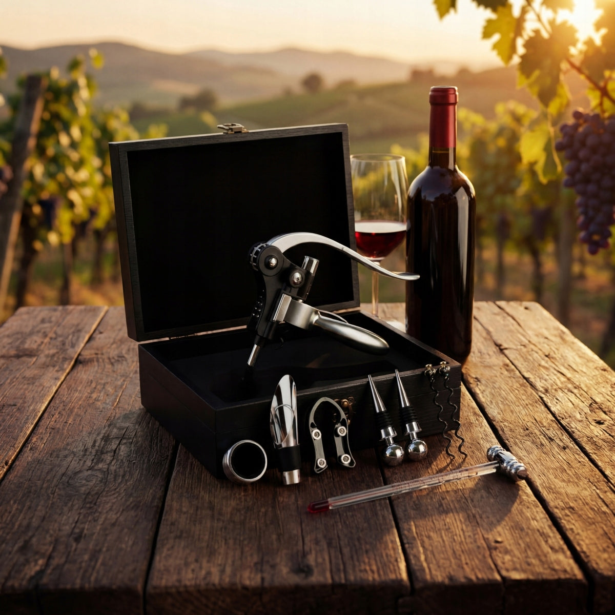 Wine opener gift set, cork, cork, father's gift, birthday Manufacturer code 5903814683498_SOMMELIER_PREMIUM_WINE_SET