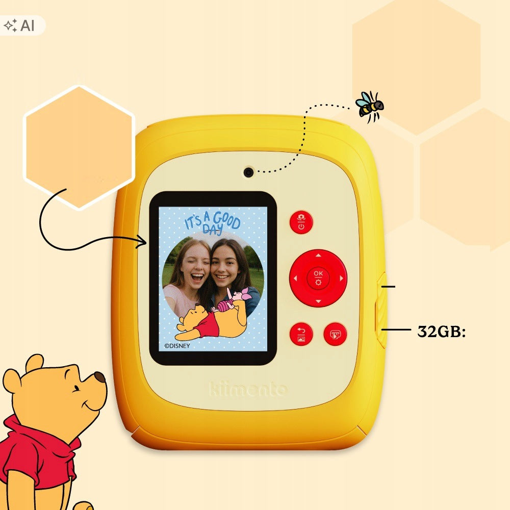 Winnie the Pooh Disney Camera Photo Printer for Kids 48MP 1080P 32GB Brand no brand
