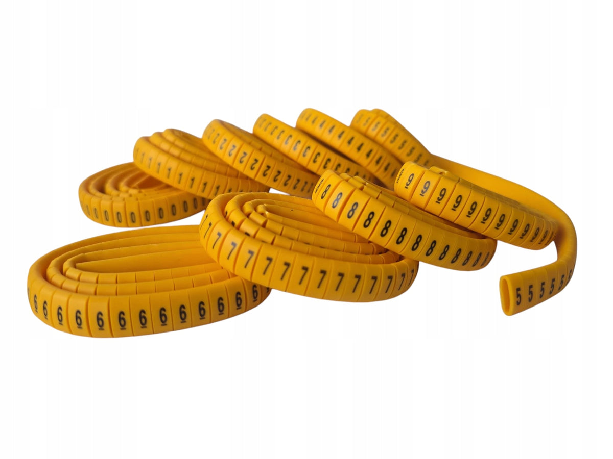 Wire markers EC-J NUMBERS 0-9 2.5-8mm 500pcs Manufacturer code 62709-EC-J/0-9