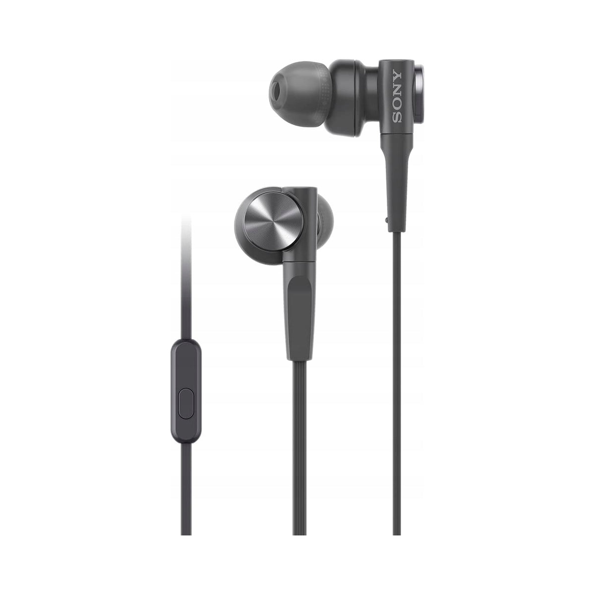 Wired Headphones Sony MDR-XB55AP With Microphone Jack 3,5mm Black Packaging status original