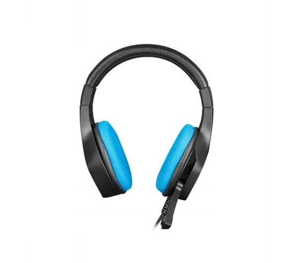 Wired Headphones with Microphone Fury Phantom On-Ear Black-Blue Brand Fury