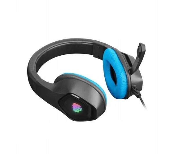 Wired Headphones with Microphone Fury Phantom On-Ear Black-Blue Dominant color multicolor