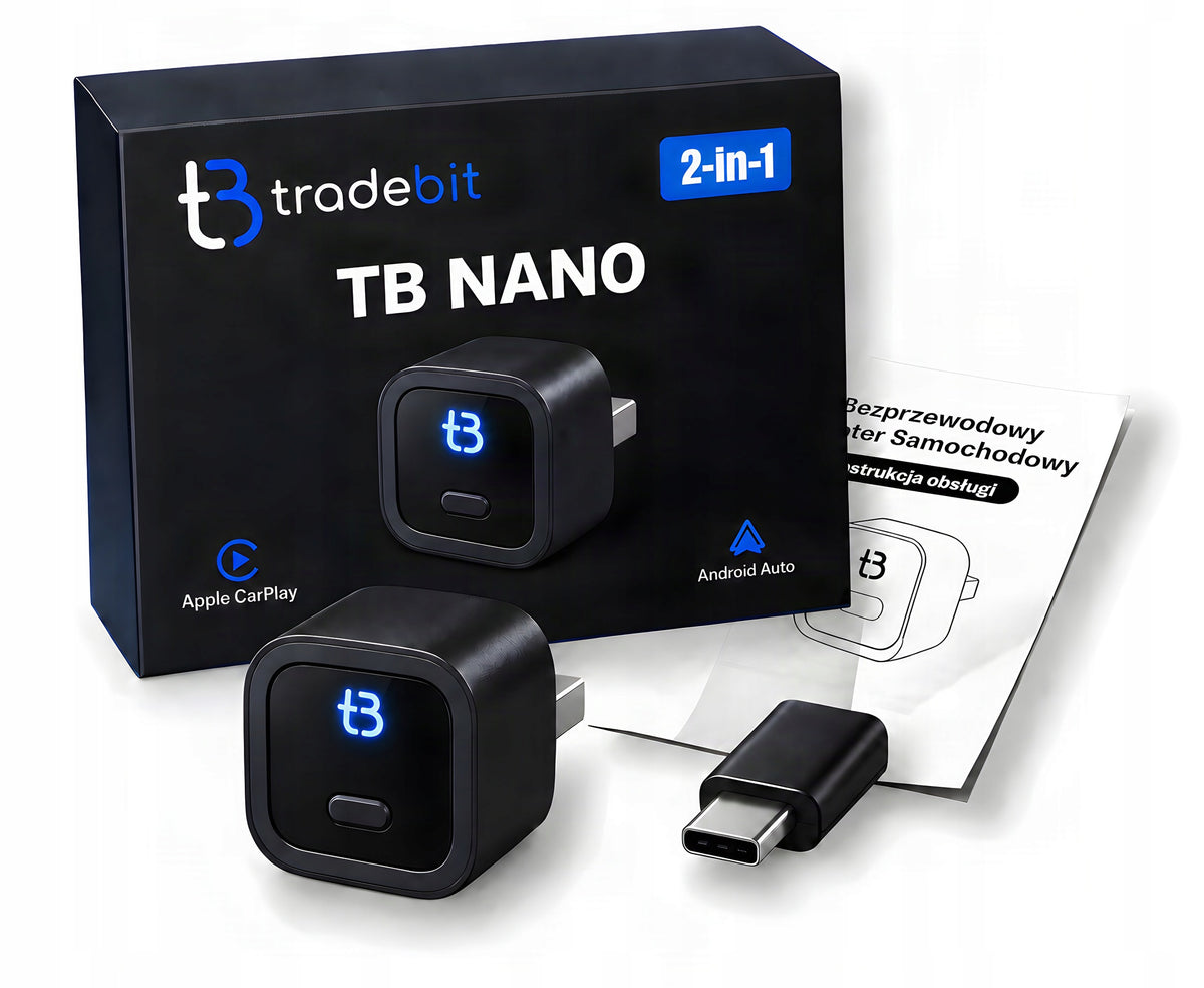 Wireless Adapter TB NANO USB-A BT 5.4 WiFi for Apple CarPlay Android
