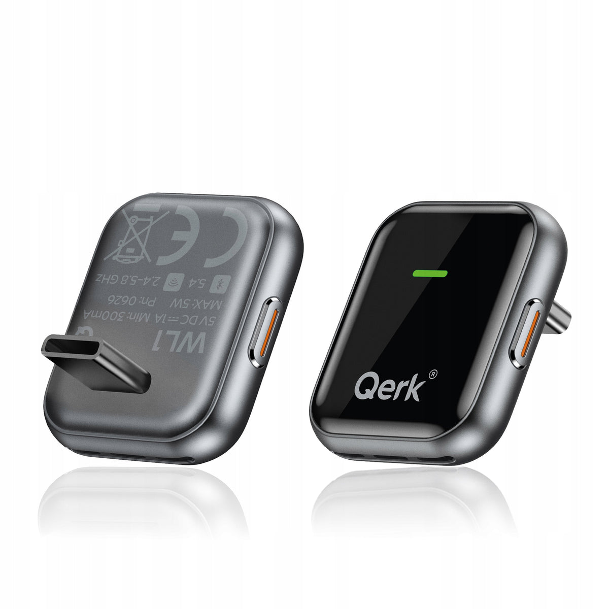 Wireless Adapter for CarPlay Android Auto USB C Wifi Bt Slim Qerk WL1-B Brand Qerk