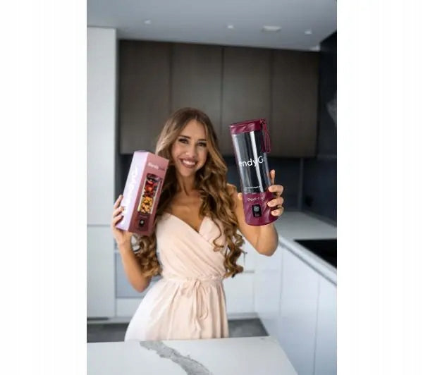 Wireless Blender BlendyGo 3 0,55L Smoothie Crushes Ice Red Manufacturer code BLENDYGO 3 - BURGUNDOWY