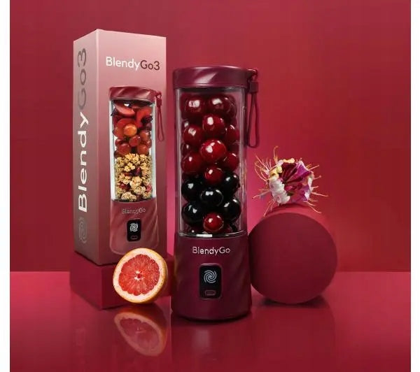 Wireless Blender BlendyGo 3 0,55L Smoothie Crushes Ice Red Packaging status original