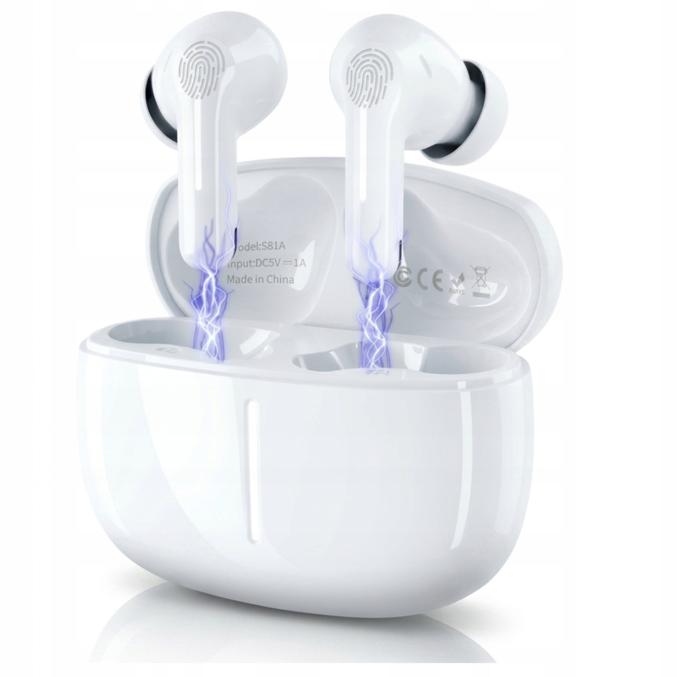 Wireless Bluetooth In-Ear Headphones Black TWO MICROPHONES