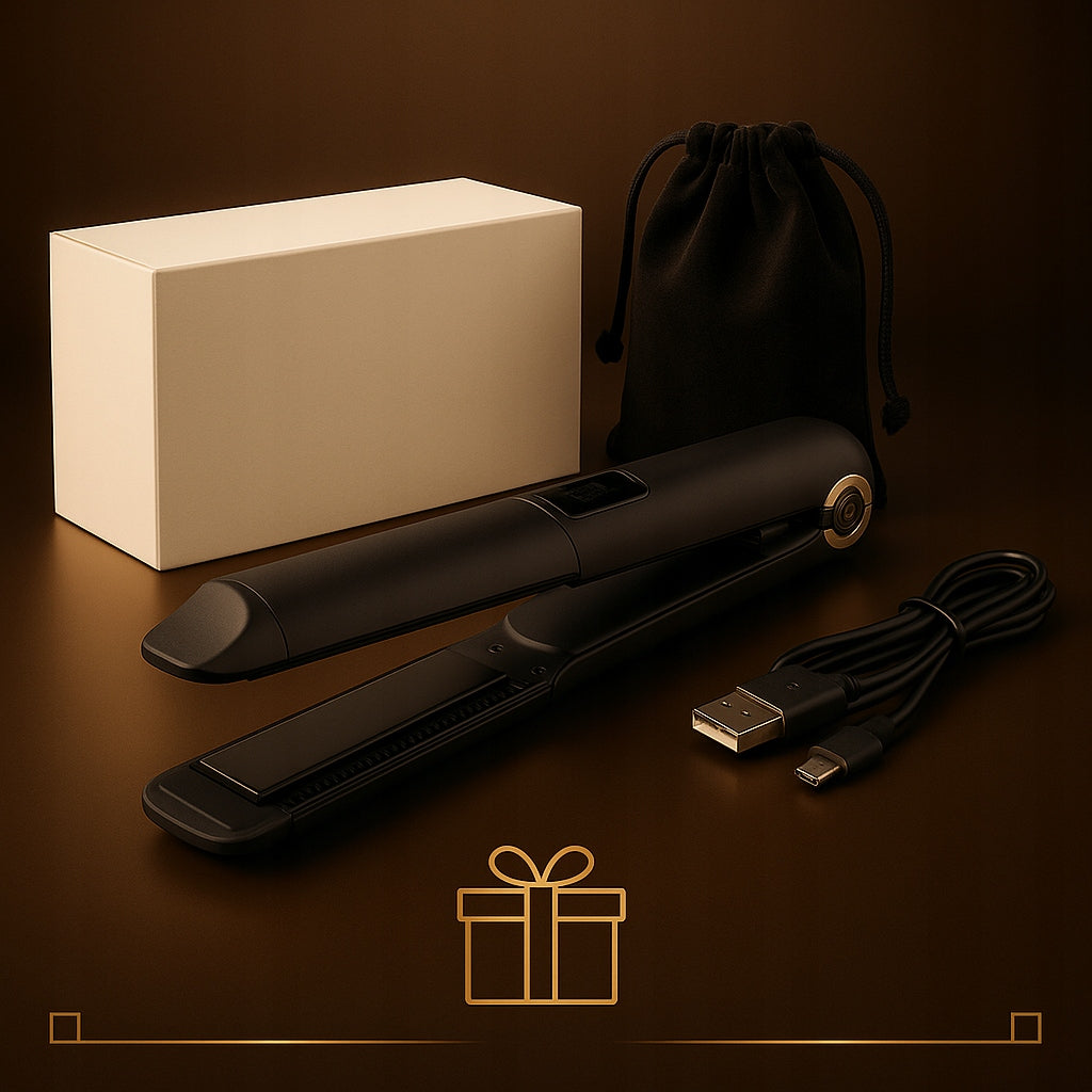Wireless Ceramic Hair Straightener 2in1 With LCD Power Bank Curls EAN (GTIN) 5907068661868