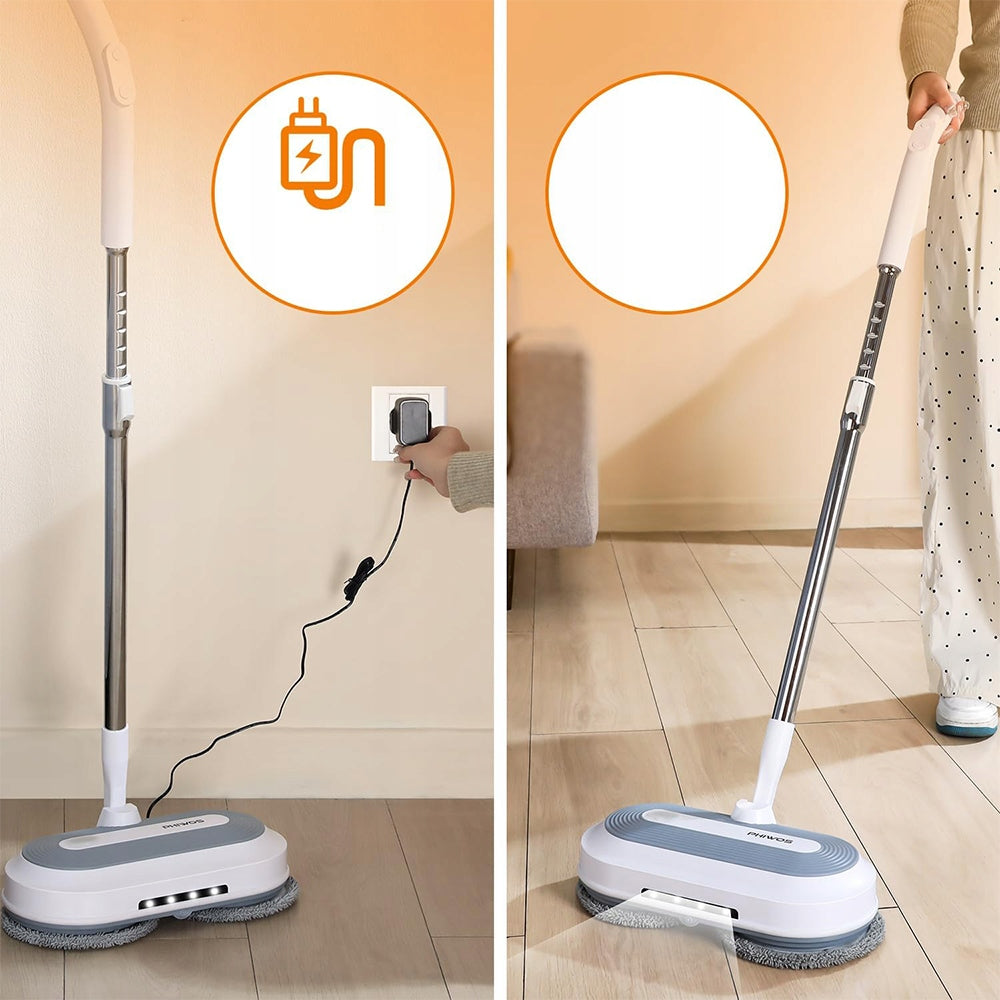 Wireless Electric Mop, Rotary, Window Cleaning Kit, Headlight Power 500 W