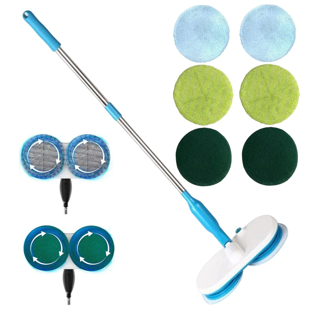 Wireless Electric Mop With Double Heads For Wood And Tiles