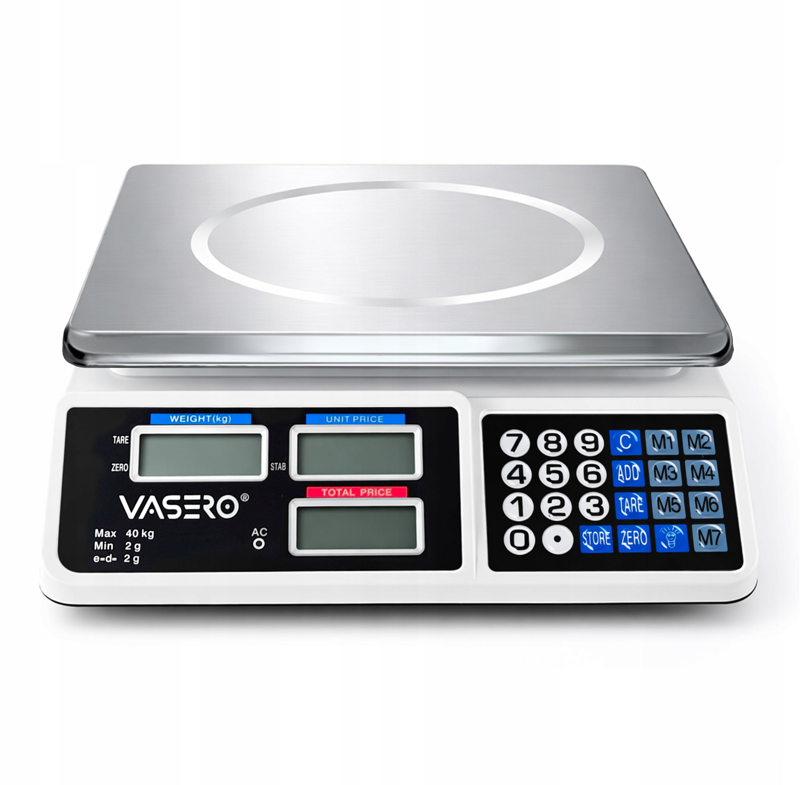 Wireless Electric Scale Shop Gastronomic LCD 40kg Rechargeable Additional information tare function LCD display back light built-in battery