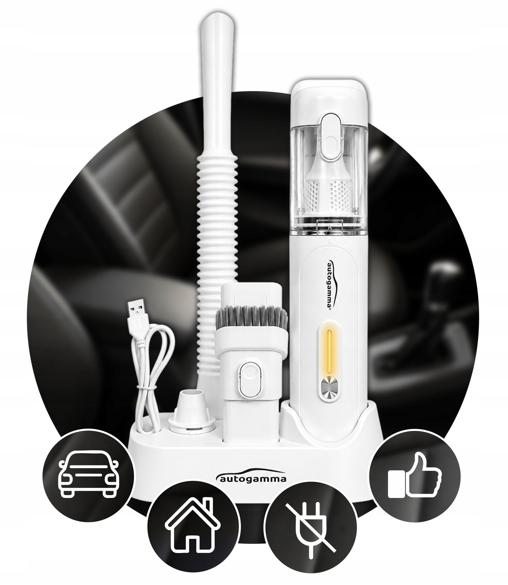 Wireless Handheld Vacuum Cleaner Vertical Auto Gamma 90W for Car for Home HEPA Packaging status original