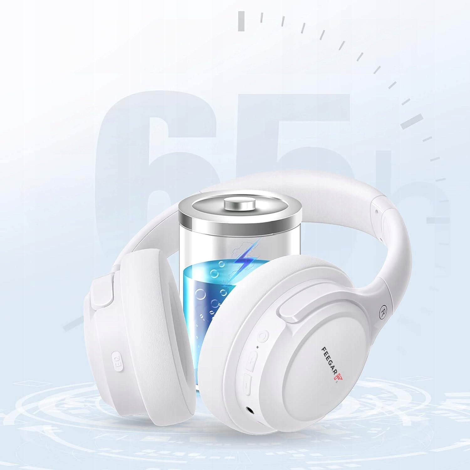 Wireless Headphones FEEGAR On-ear 65H Bluetooth 5.3 Microphone 6xEQ EAN (GTIN) 5904610880326