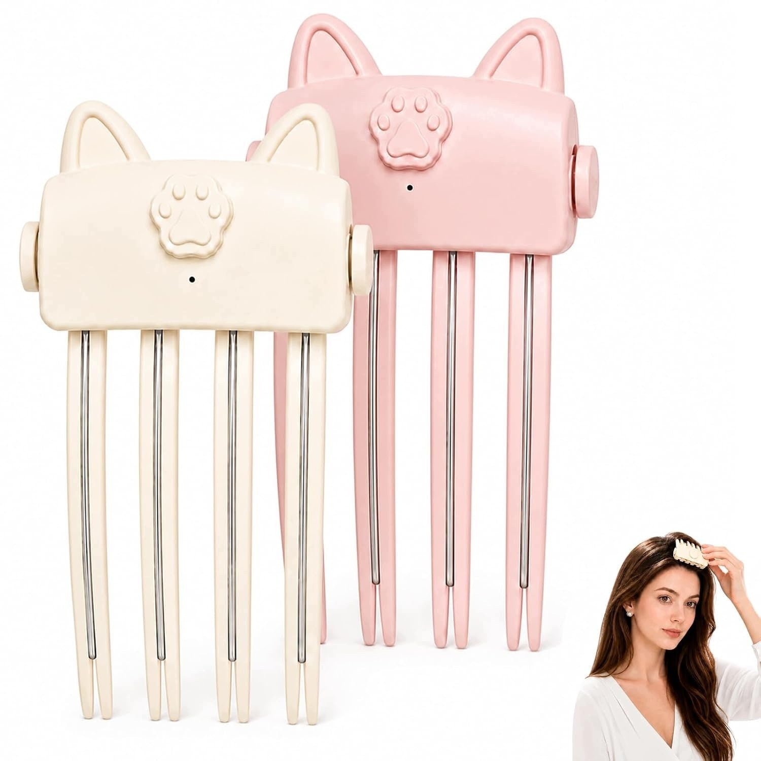 Wireless Heated Volumizing Root Lift Clip for Fine, Flat Hair (2 pcs)