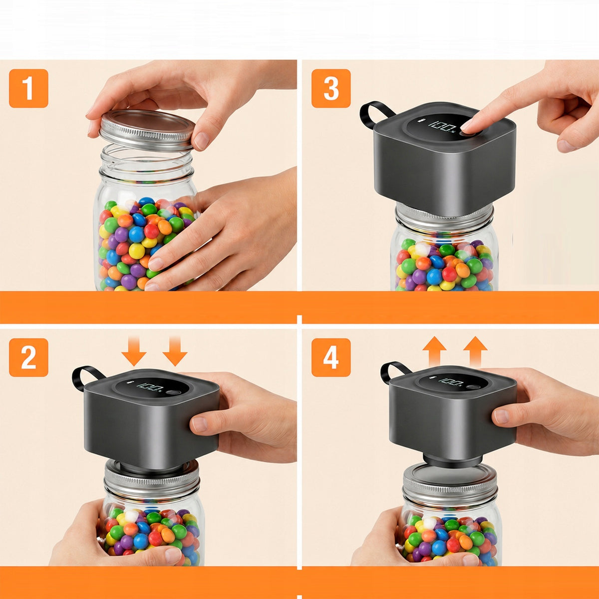 Wireless Jar Vacuum Cleaner Vacuum Sealing Kit Brand no brand
