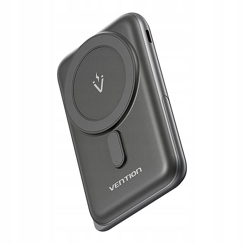 Wireless Magnetic Powerbank Vention 20W PD 10000 mAh black Packaging status original