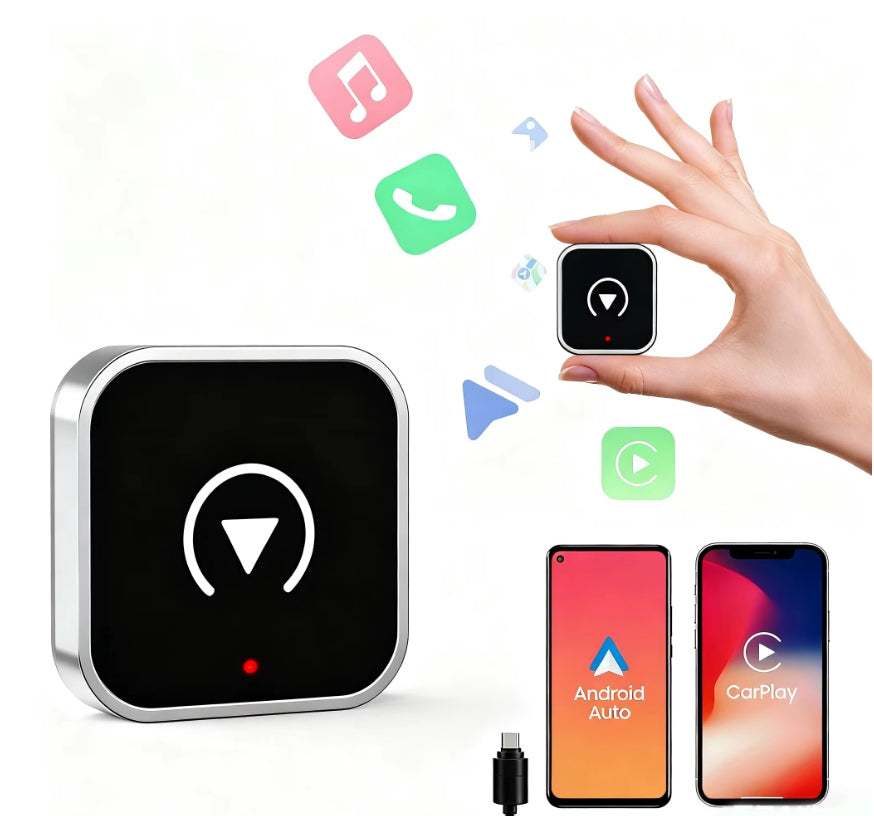 Wireless Mini USB USB-C CarPlay Adapter for iPhone iOS ANDROID AUTO