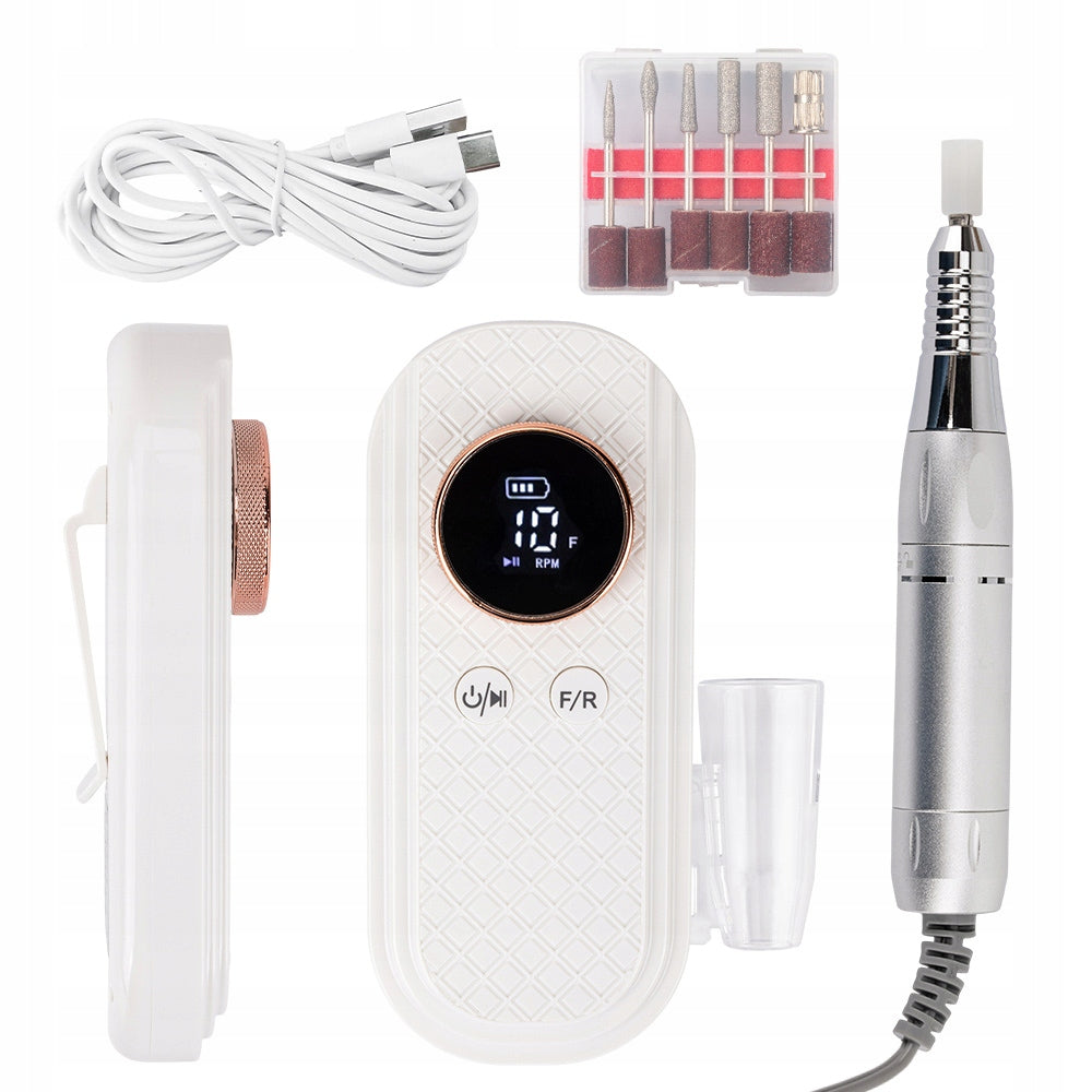 Wireless Nail Milling Machine Pocket Strong 50W + Cutter Set Medical device no