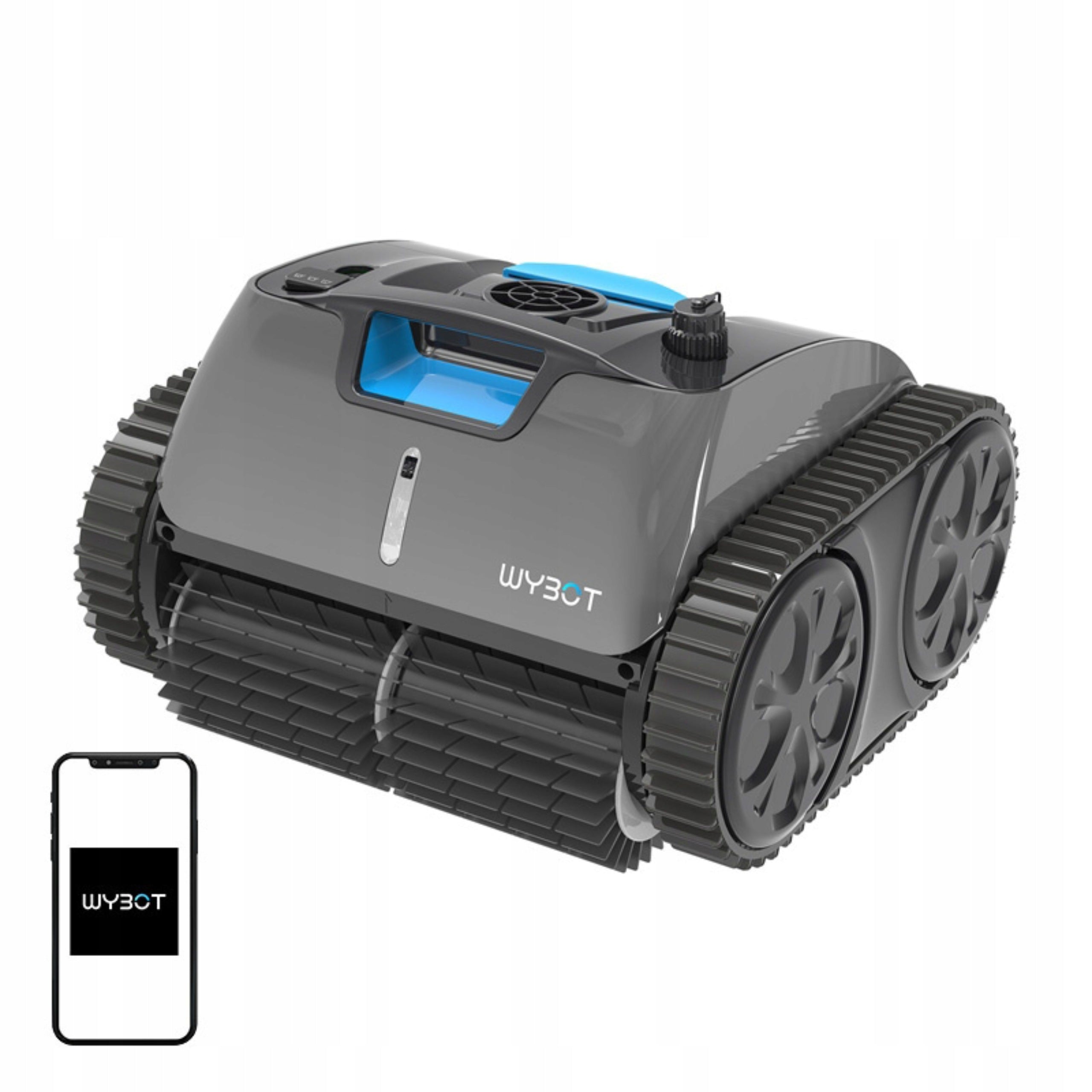 Wireless Pool Cleaning Robot Wybot C1 Max For Bottom And Walls 65W