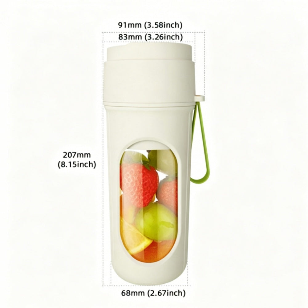 Wireless Portable Blender Food Grade ABS Material 450ml Green Packaging status original