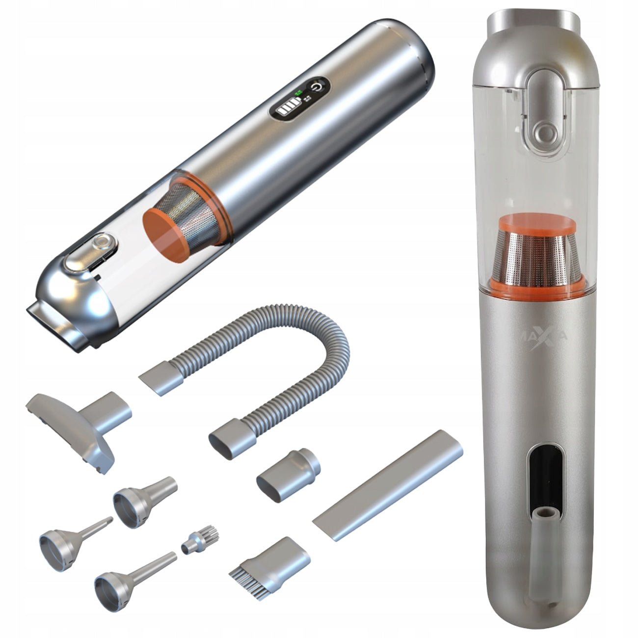Wireless Powerful Car Vacuum Cleaner 5in1 Pump Handheld Household Flashlight