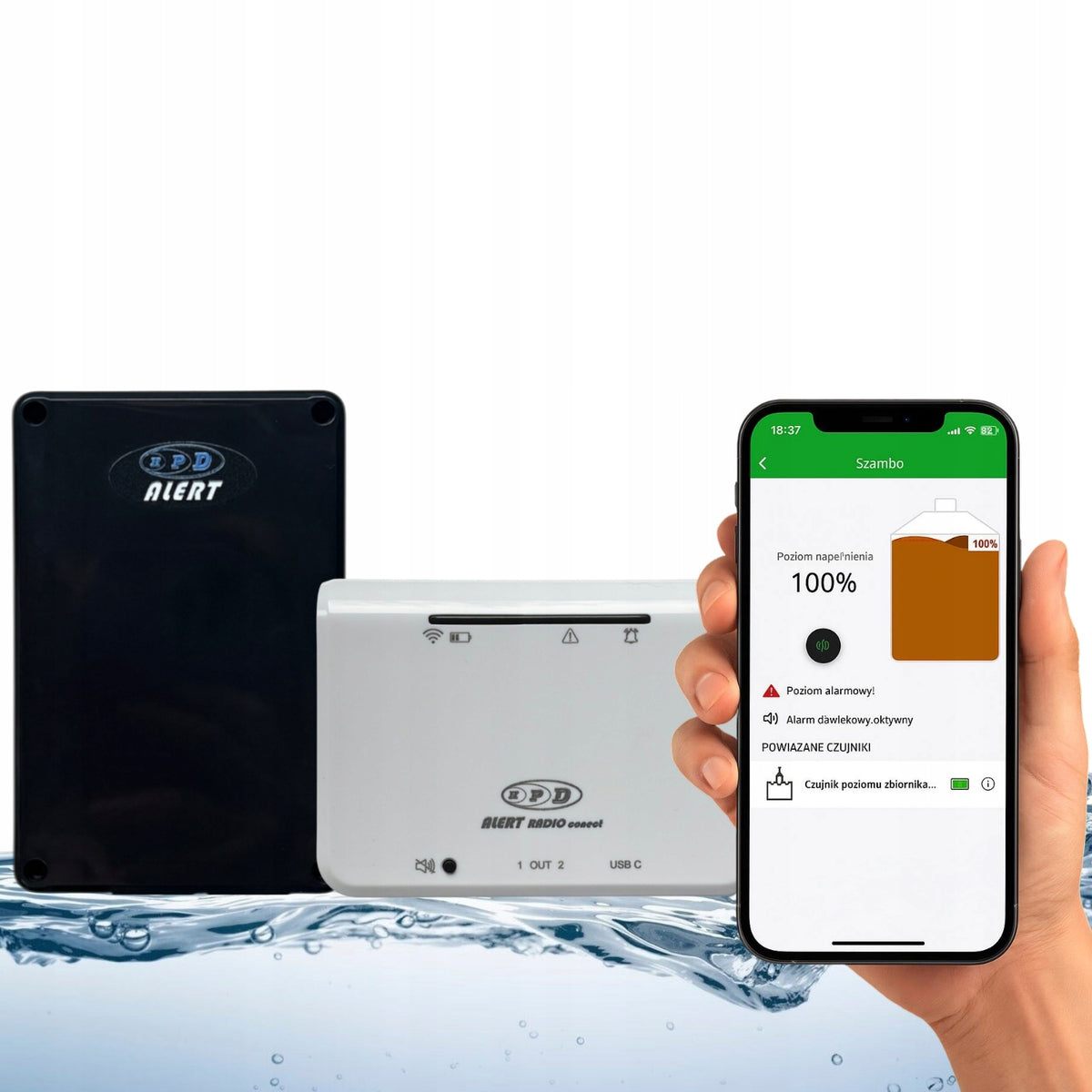 Wireless Radio Sensor SEPTIC TANK Wi-Fi Rainwater App SUPLA