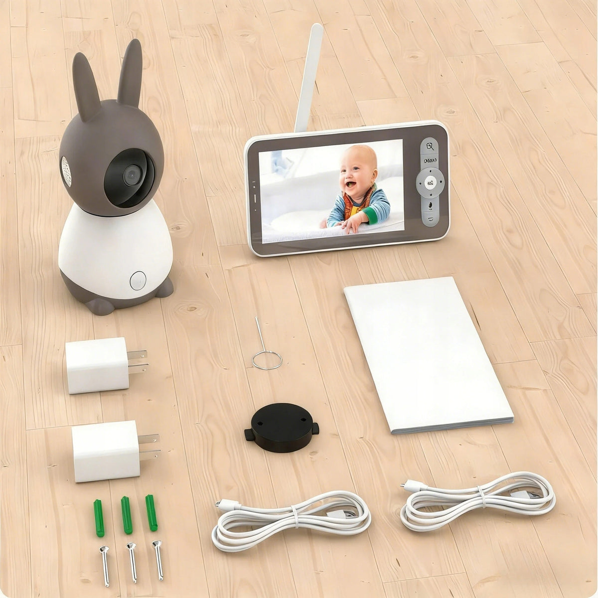 Wireless Rotating Baby Monitor Electronic HD Screen 5" LCD Camera 4XZOOM Packaging status original