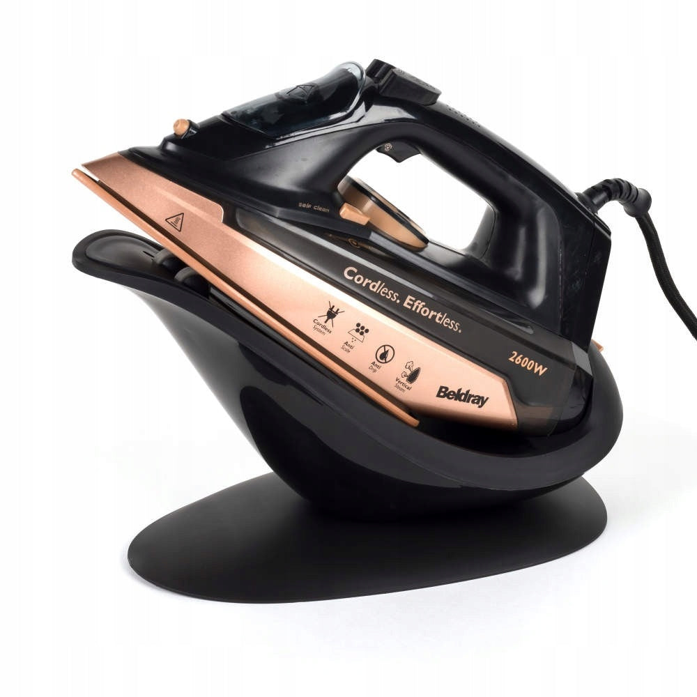 Wireless Steam Iron Beldray 2W1 2600W 300ml Anti-Calc-Drip Station