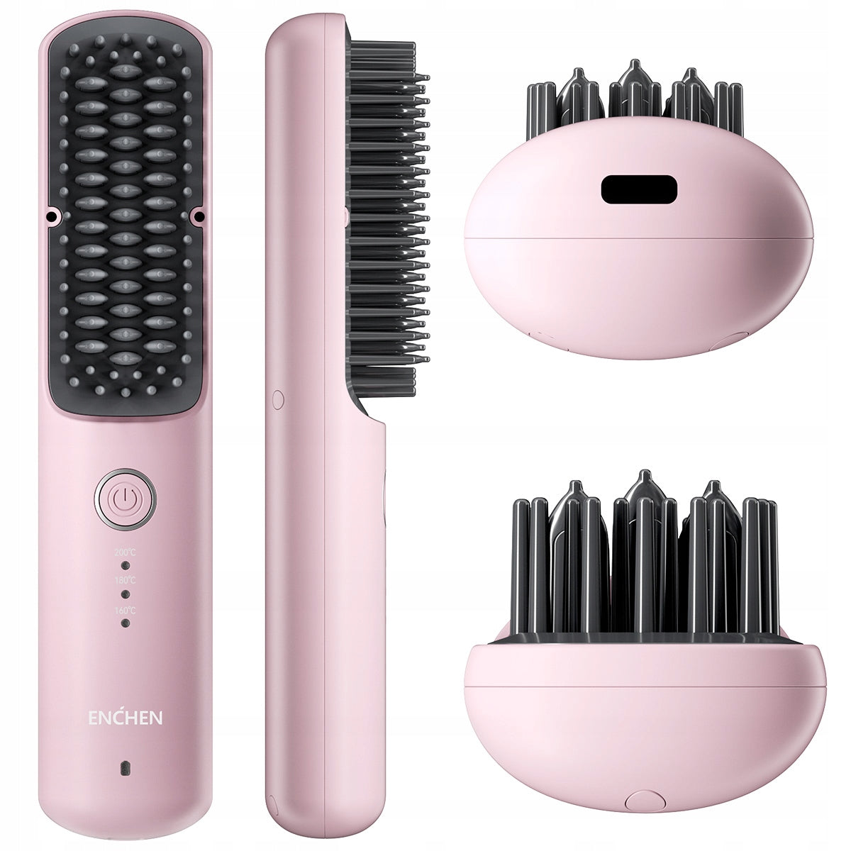Wireless Straightening Brush Ionization for Straightening ENCHEN H6 pink Manufacturer code H6