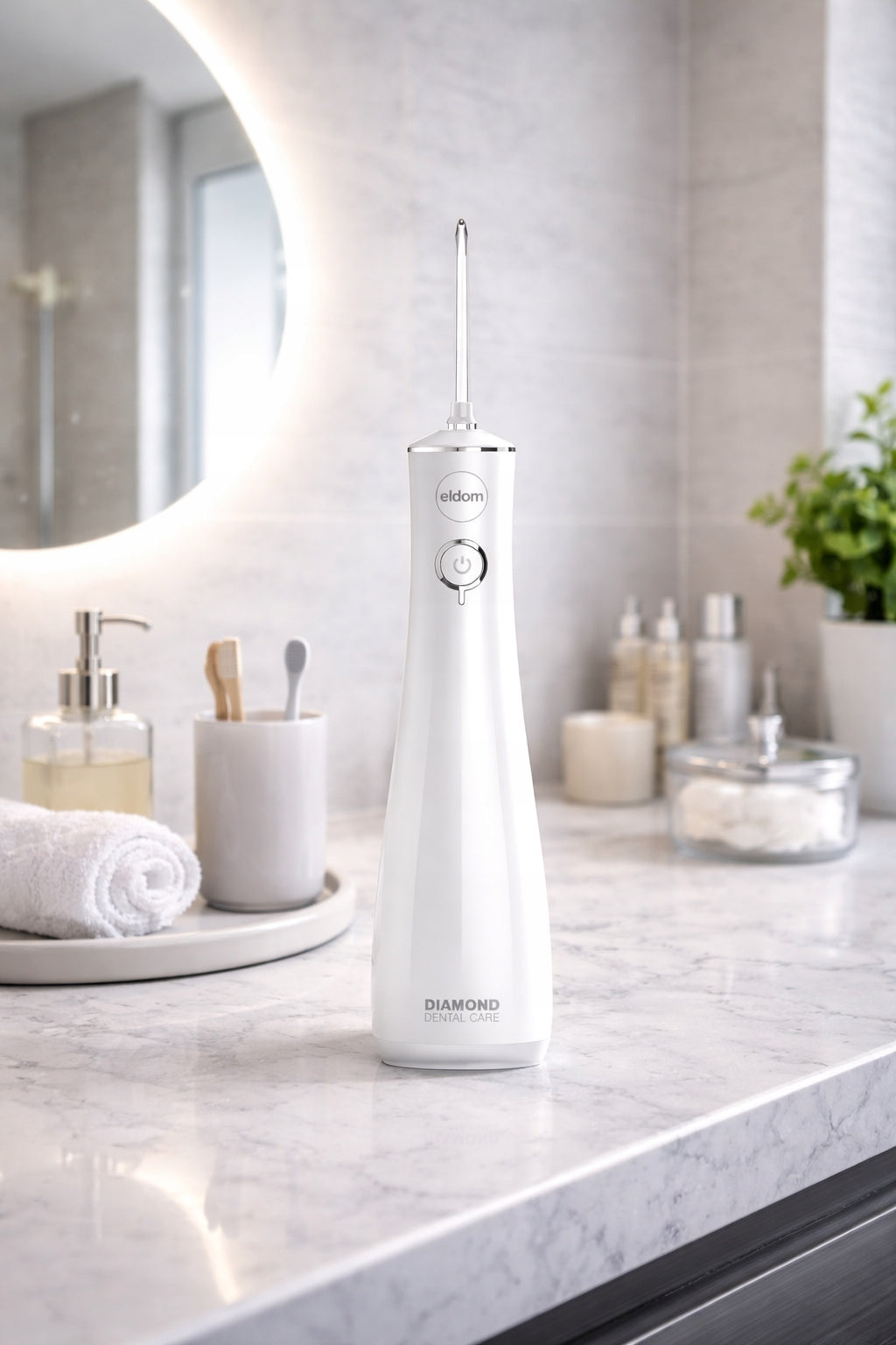Wireless Tooth Irrigator 4 Modes 5 Tips IPX7 Eldom RY200B white Manufacturer code RY200B
