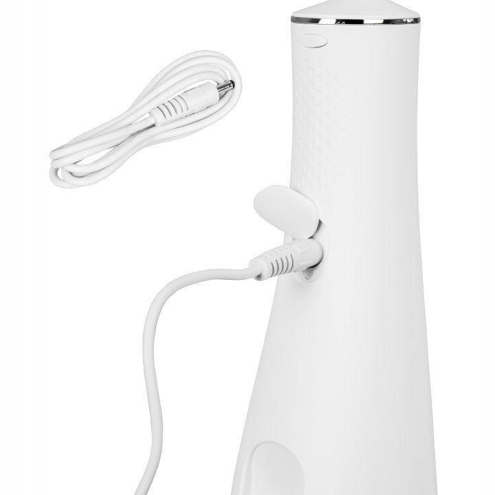 Wireless Tooth Irrigator 4 Modes 5 Tips IPX7 Eldom RY200B white Power supply rechargeable battery