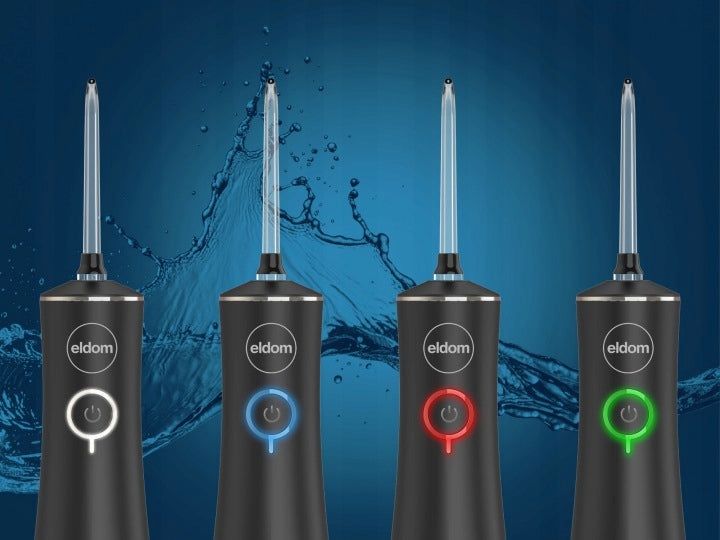 Wireless Tooth Irrigator 4 Modes 5 Tips IPX7 Eldom RY200C black Manufacturer code RY200C