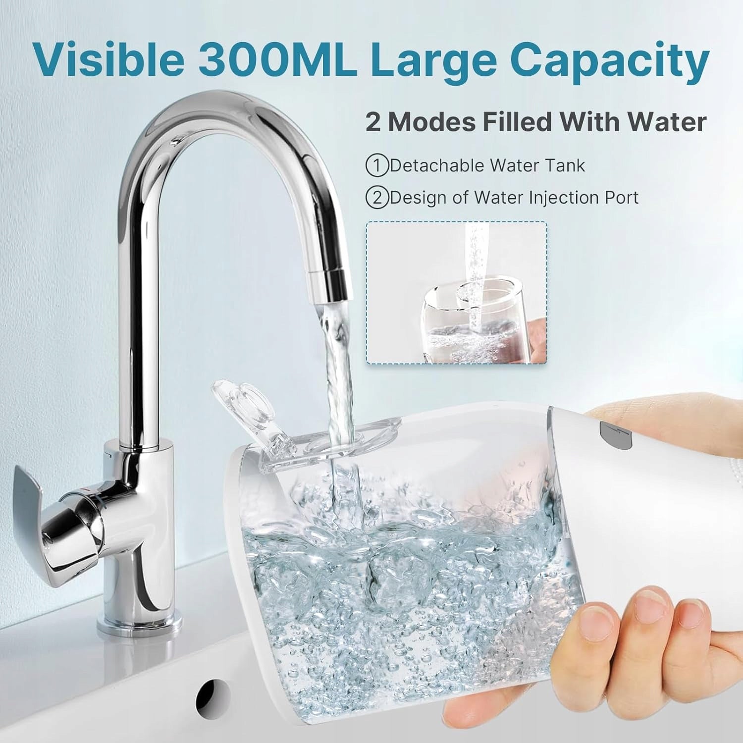 Wireless Tooth Irrigators with 4 Modes and 5 Stream Tips Kind wireless