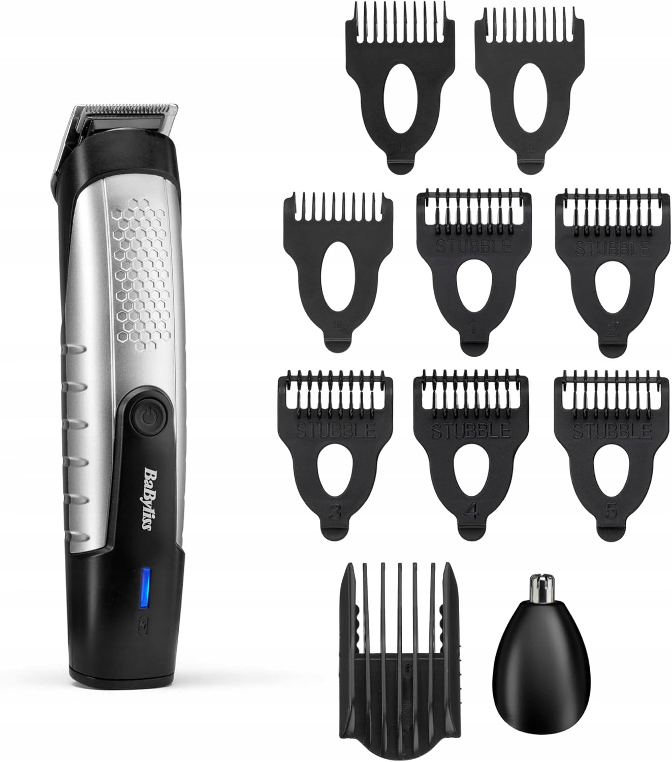 Wireless Trimmer BaByliss T812E for Beard Hair Multifunctional Lithium