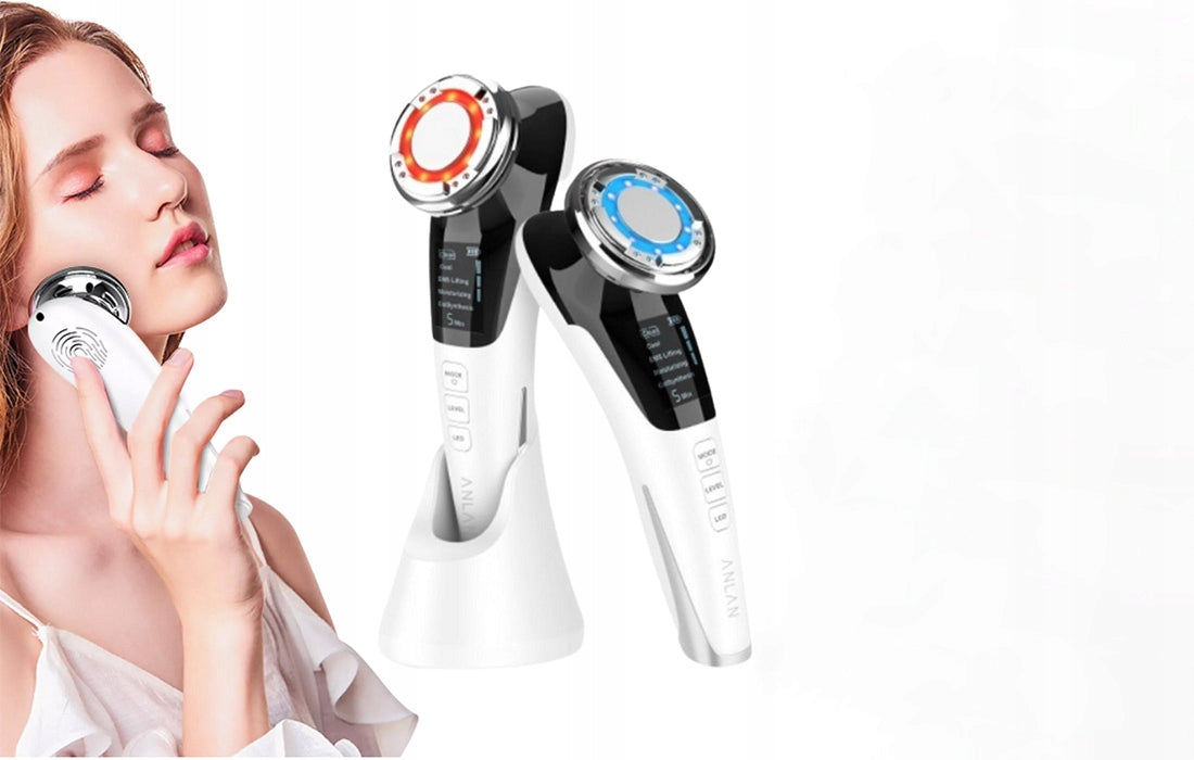 Wireless Ultrasonic Massager For Face Anlan 01-adry11-001 EMS Medical device no