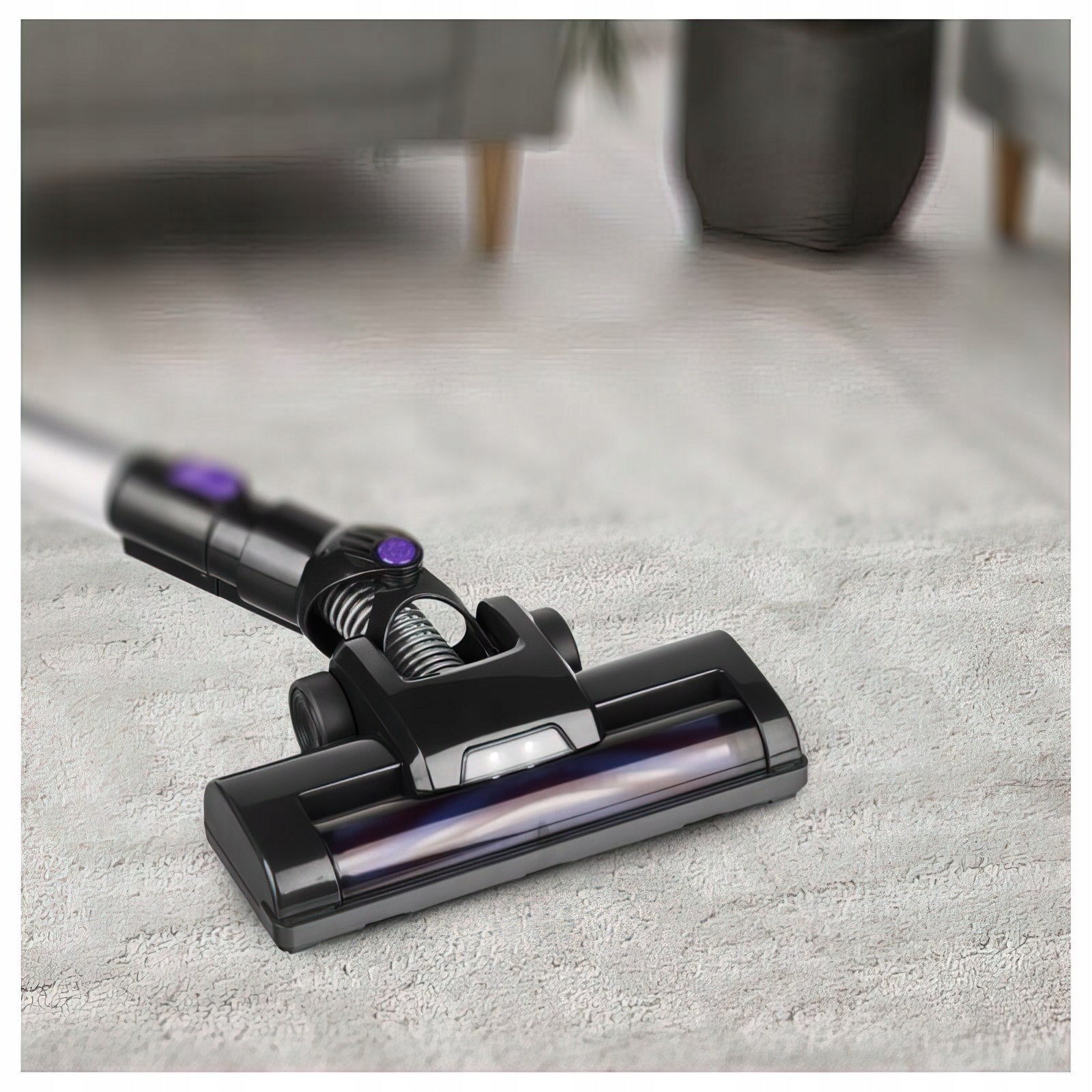 Wireless Vertical Vacuum Cleaner LED 0,8L Purple 2200mAh Kraft&Dele Brand Kraft&Dele